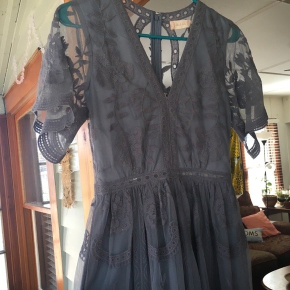 Altar’d State Marionette Lace Overlay Maxi Dress - Picture 1 of 8